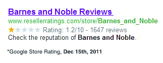 barnes and noble rating post resellerratings